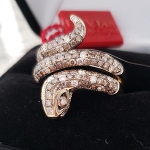 NWT LeVian Red Carpet Limited Edition Serpent Ring